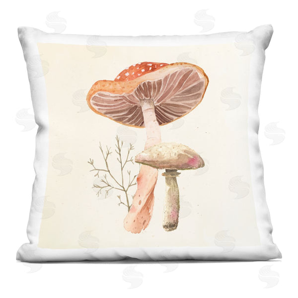 stupell industries Lucca Sheppard | Forest Botanical Mushrooms Printed Throw Pillow