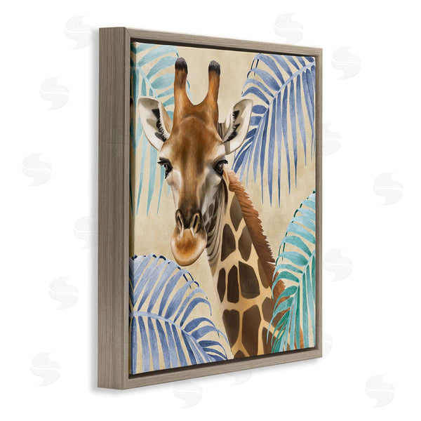 Stupell Industries Lucca Sheppard | Giraffe & Tropical Palms Wall Art