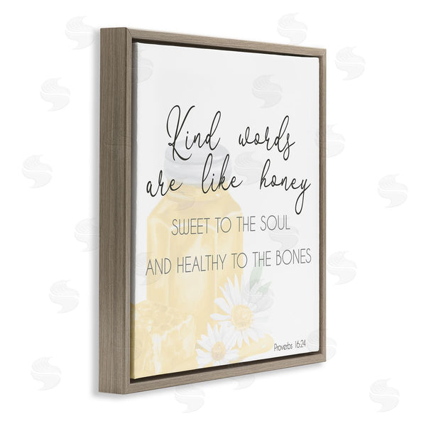 Stupell Industries Lucca Sheppard | Kind Words Like Honey Wall Art