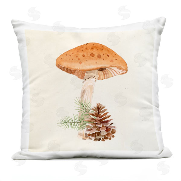 Stupell Industries Lucca Sheppard | Mushroom Pinecone Woodland Plant Printed Throw Pillow