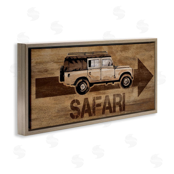 Stupell Industries Lucca Sheppard | Safari With Right Facing Arrow Wall Art