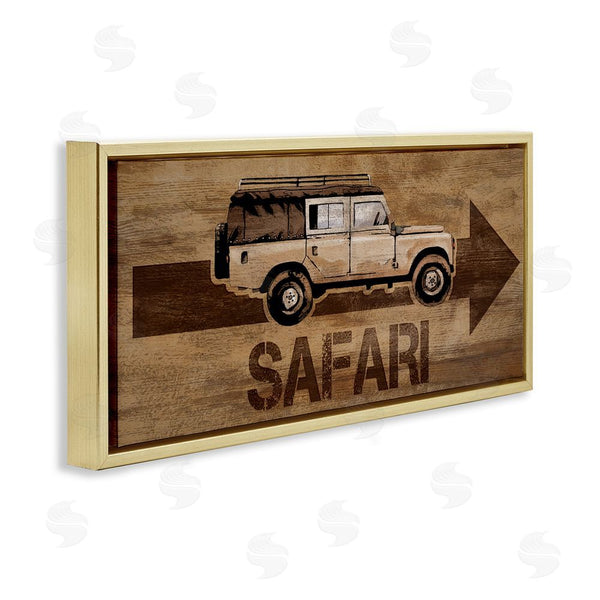 Stupell Industries Lucca Sheppard | Safari With Right Facing Arrow Wall Art