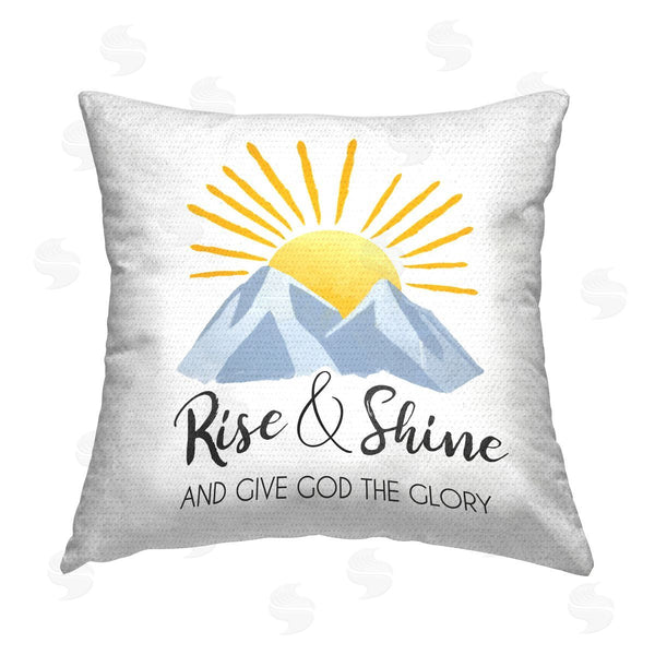 Stupell Industries Lucca Sheppard | Spiritual Rise & Shine Printed Throw Pillow