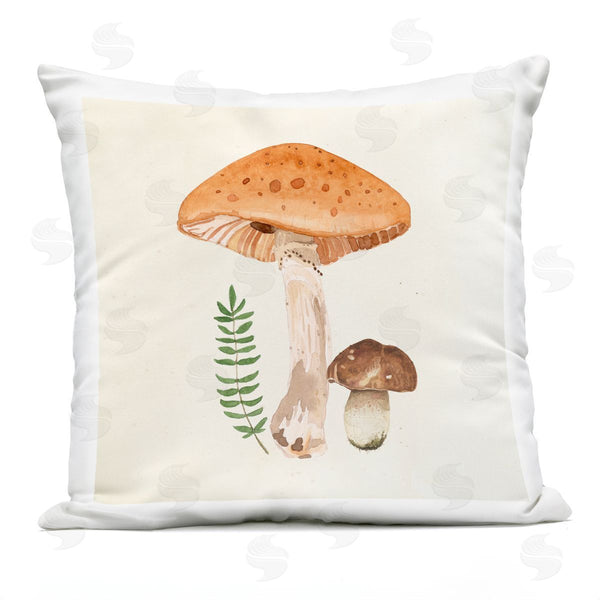 Stupell Industries Lucca Sheppard | Woodland Botanical Mushrooms Printed Throw Pillow