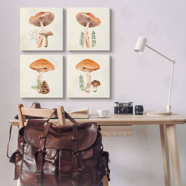 Stupell Industries Lucca Sheppard | Woodland Mushroom Botanical Sprouts Wall Art