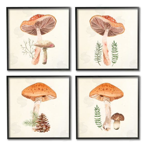 Stupell Industries Lucca Sheppard | Woodland Mushroom Botanical Sprouts Wall Art