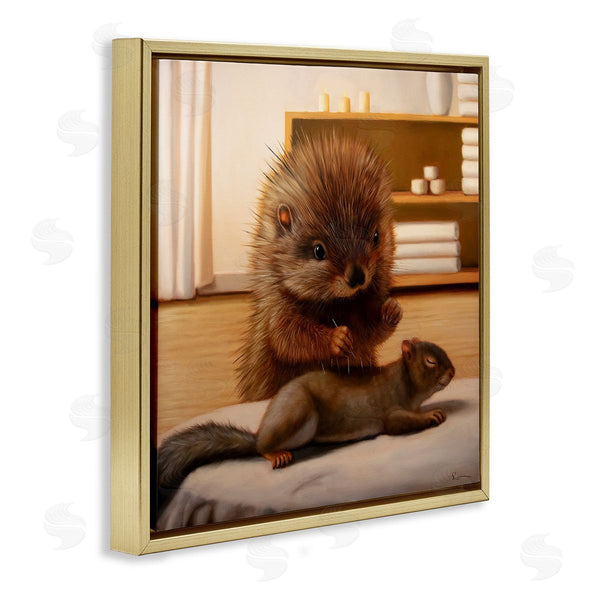 Stupell Industries Lucia Heffernan | Acupuncture Spa Animals