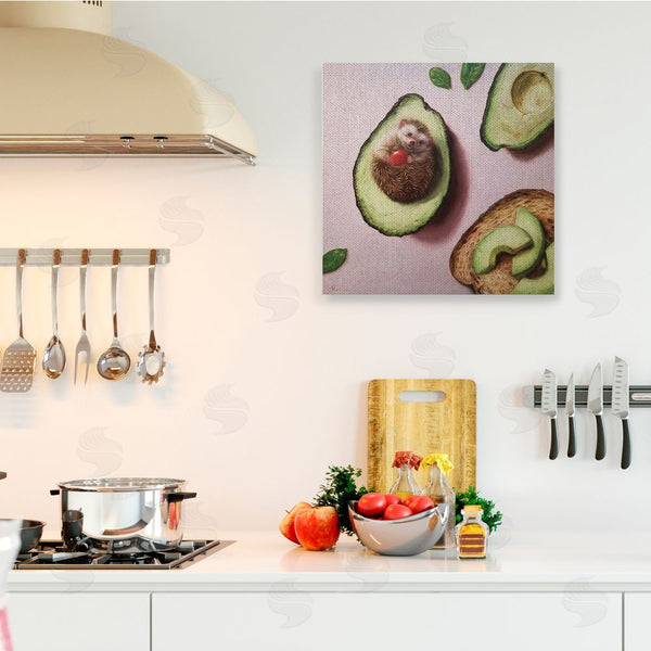 Stupell Industries Lucia Heffernan | Adorable Hedgehog Resting In Avocado Wall Art