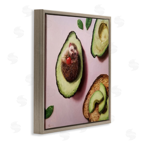 Stupell Industries Lucia Heffernan | Adorable Hedgehog Resting In Avocado Wall Art