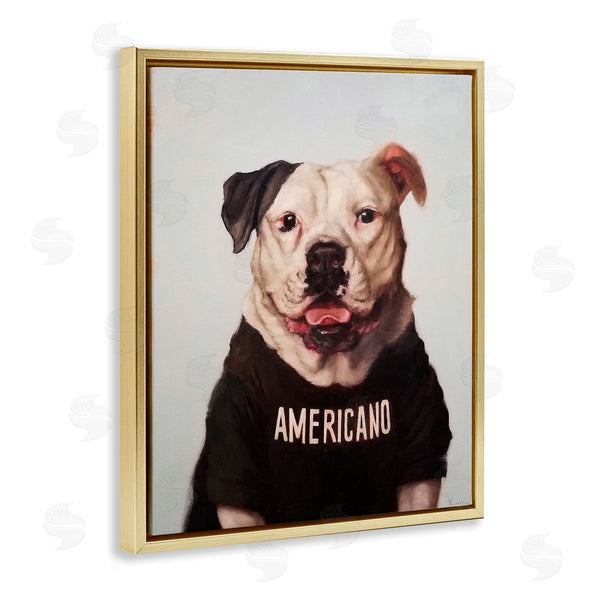 Stupell Industries Lucia Heffernan | Americano Coffee Dog