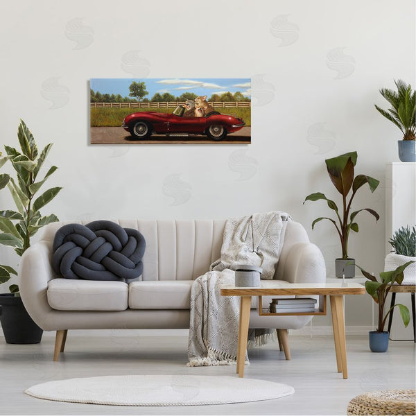 Stupell Industries Lucia Heffernan | Animals In Sports Car Wall Art