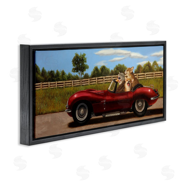 Stupell Industries Lucia Heffernan | Animals In Sports Car Wall Art