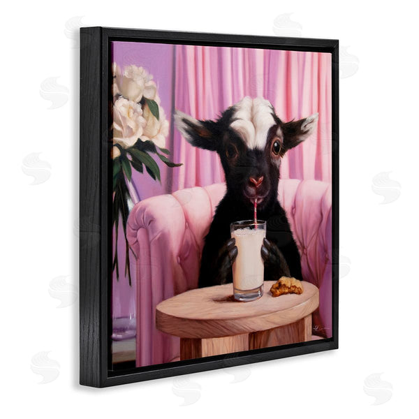 Stupell Industries Lucia Heffernan | Baby Goat Sipping Milk