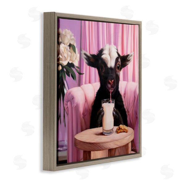 Stupell Industries Lucia Heffernan | Baby Goat Sipping Milk