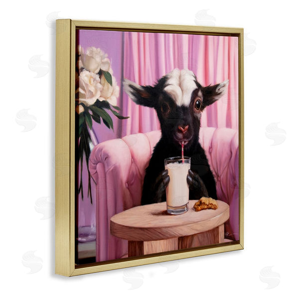 Stupell Industries Lucia Heffernan | Baby Goat Sipping Milk