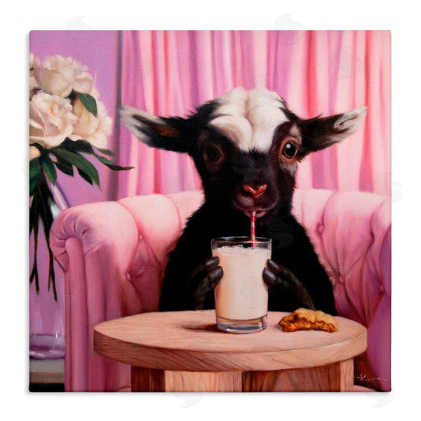 stupell industries Lucia Heffernan | Baby Goat Sipping Milk