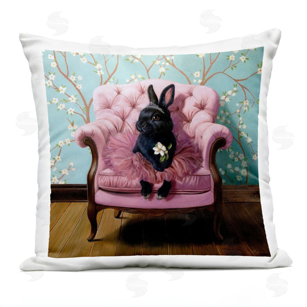 Stupell Industries Lucia Heffernan | Ballerina Bunny In Tutu Printed Throw Pillow