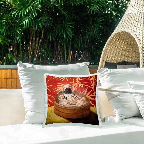 Stupell Industries Lucia Heffernan | Bamboo Steamer Bird Printed Throw Pillow