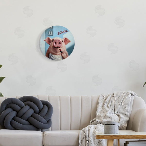 Stupell Industries Lucia Heffernan | Be-You-Tiful Pink Pig Wall Art