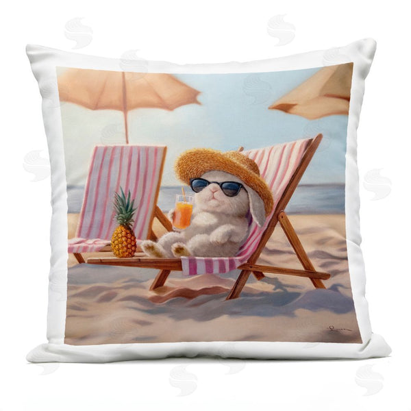 Stupell Industries Lucia Heffernan | Beach Bun Relaxation Printed Throw Pillow