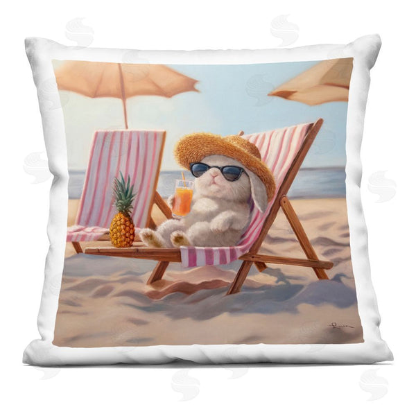 stupell industries Lucia Heffernan | Beach Bun Relaxation Printed Throw Pillow