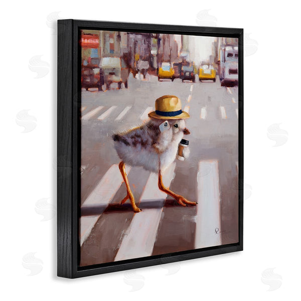 Stupell Industries Lucia Heffernan | Bird Crosswalk Urban City Street Wall Art