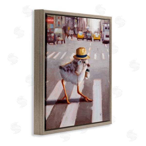Stupell Industries Lucia Heffernan | Bird Crosswalk Urban City Street Wall Art