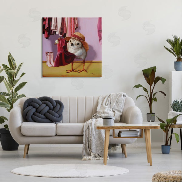 Stupell Industries Lucia Heffernan | Bird Pink Dressing Room Clothes Wall Art