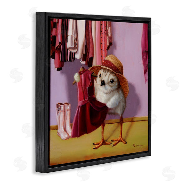Stupell Industries Lucia Heffernan | Bird Pink Dressing Room Clothes Wall Art