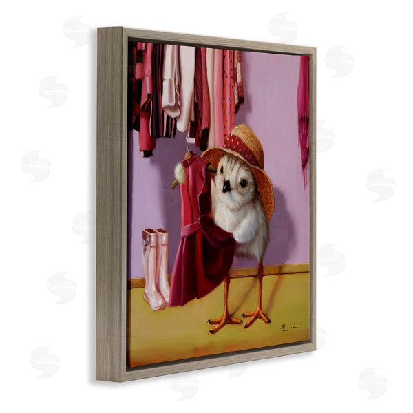Stupell Industries Lucia Heffernan | Bird Pink Dressing Room Clothes Wall Art