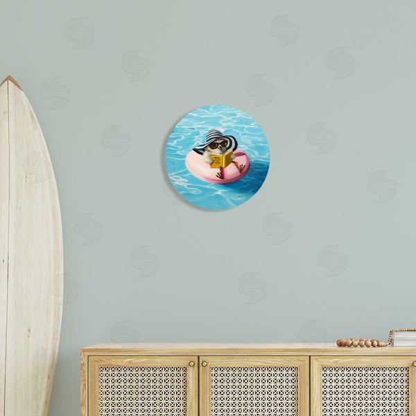 Stupell Industries Lucia Heffernan | Bird Reading Book Pool Float Beverly Hills Sun Hat Wall Art