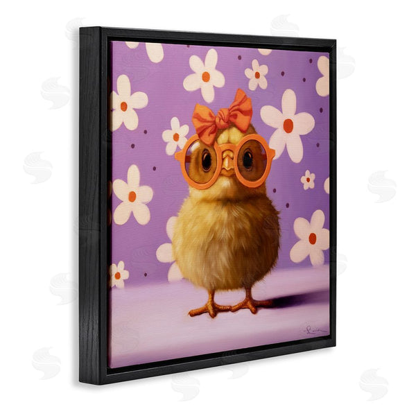 Stupell Industries Lucia Heffernan | Bow Peep Groovy Chick Wall Art