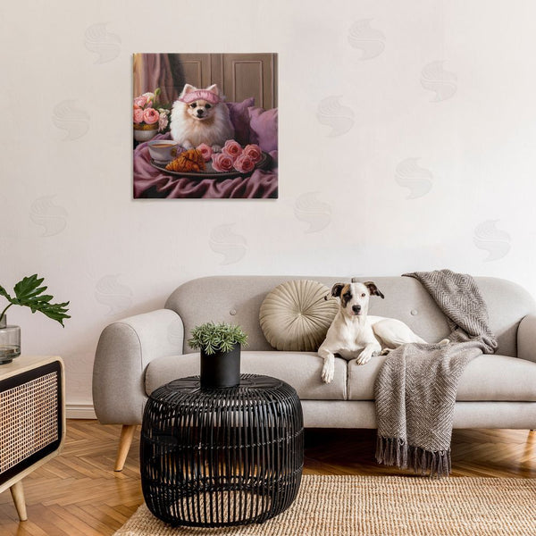 Stupell Industries Lucia Heffernan | Breakfast In Bed Dog Wall Art