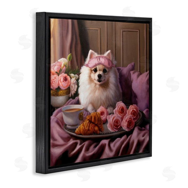 Stupell Industries Lucia Heffernan | Breakfast In Bed Dog Wall Art