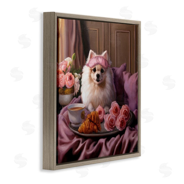 Stupell Industries Lucia Heffernan | Breakfast In Bed Dog Wall Art