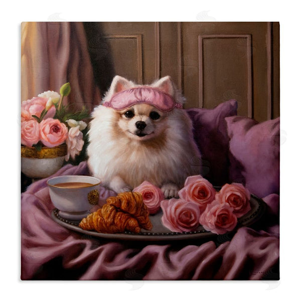 stupell industries Lucia Heffernan | Breakfast in Bed Dog Wall Art