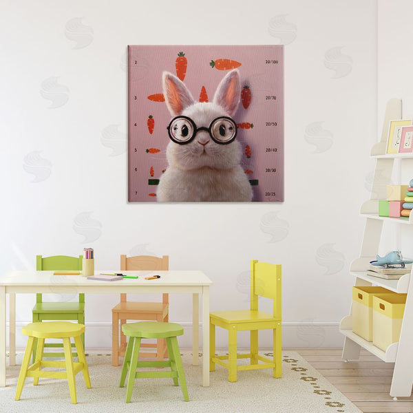 Stupell Industries Lucia Heffernan | Bunny & Carrots Eye Exam Wall Art