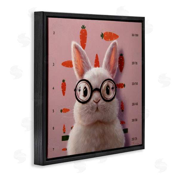 Stupell Industries Lucia Heffernan | Bunny & Carrots Eye Exam Wall Art