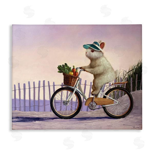 stupell industries Lucia Heffernan | Bunny Rabbit on Bike by Nautical Beach Wall Art