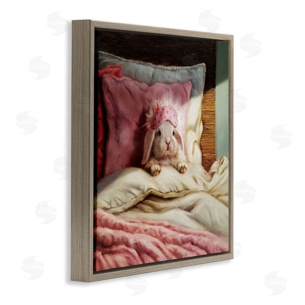Stupell Industries Lucia Heffernan | Bunny Resting In Bed Wall Art
