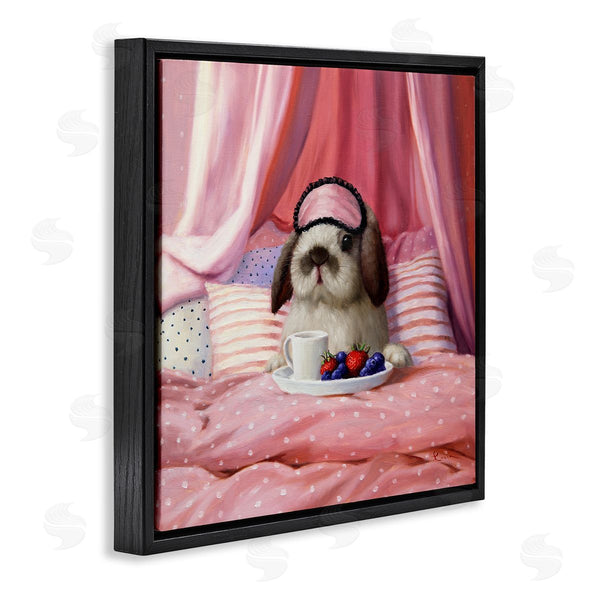 Stupell Industries Lucia Heffernan | Bunny With Breakfast In Bed Wall Art