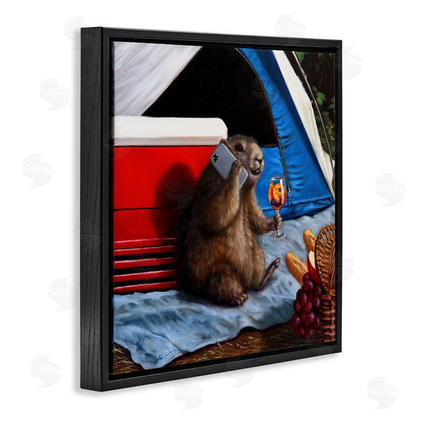 Stupell Industries Lucia Heffernan | Camping Tent Muskrat Picnic Wall Art