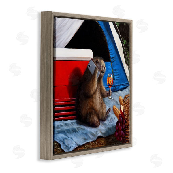 Stupell Industries Lucia Heffernan | Camping Tent Muskrat Picnic Wall Art