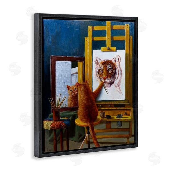 Stupell Industries Lucia Heffernan | Cat Confidence Self Portrait