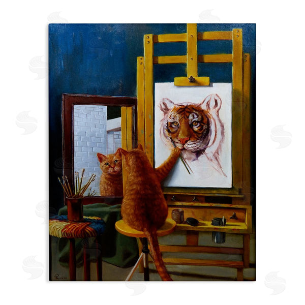 stupell industries Lucia Heffernan | Cat Confidence Self Portrait