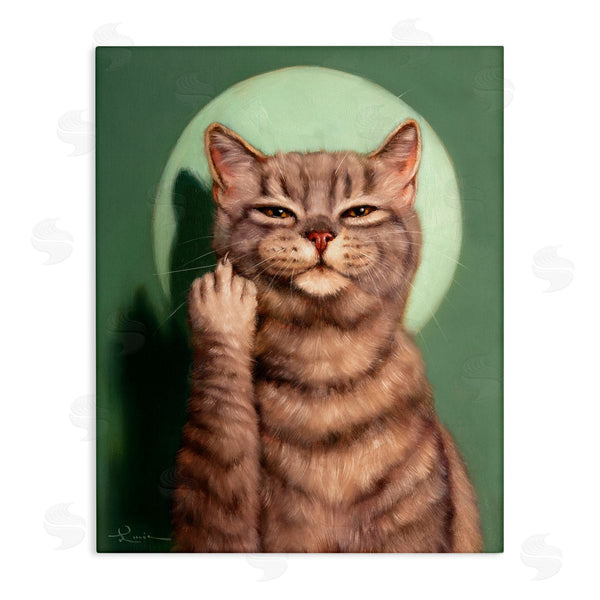 stupell industries Lucia Heffernan | Cat & Middle Finger Wall Art
