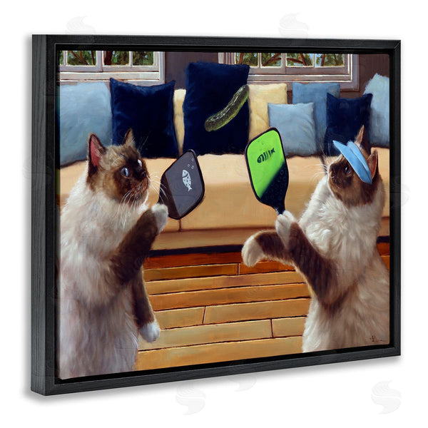 Stupell Industries Lucia Heffernan | Cats Playing Ping Pong