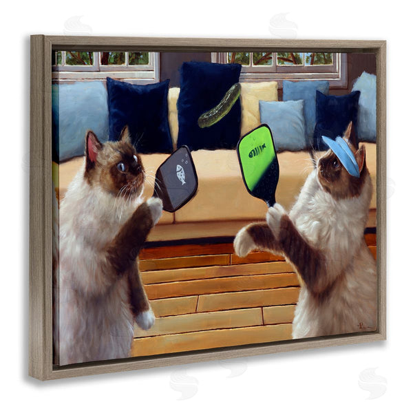 Stupell Industries Lucia Heffernan | Cats Playing Ping Pong