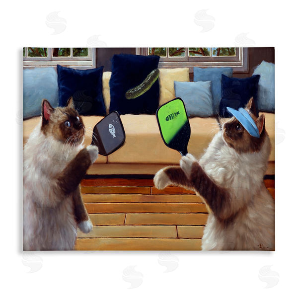 stupell industries Lucia Heffernan | Cats Playing Ping Pong