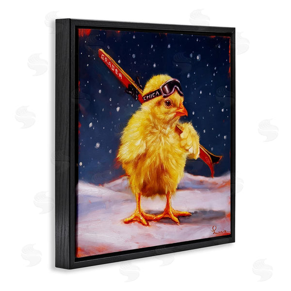 Stupell Industries Lucia Heffernan | Chick With Sticks Skiing